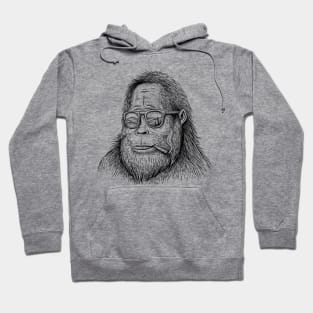 High in the Mountains Smoking Bigfoot Hoodie